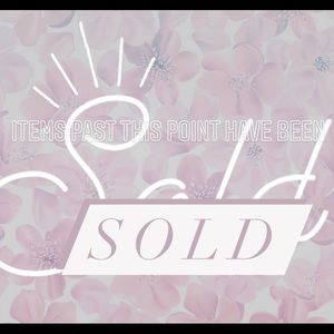 🌸 S O L D • O U T 🌸